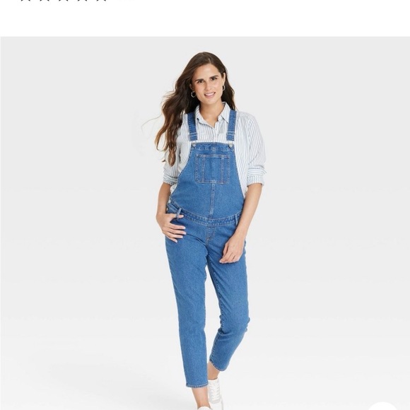 Isabel Maternity by Ingrid & Isabel Denim - Isabel Maternity by Ingrid & Isabel Blue Jeans Overalls